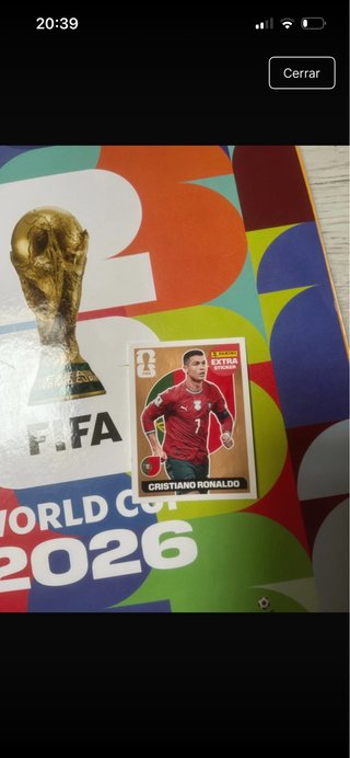 Cromo Cristiano Ronaldo Extra Panini