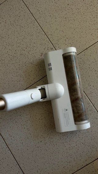 Aspiradora Escoba Sin Cable Blanca y Dorada