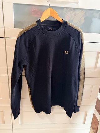 Jersey Fred Perry Hombre Negro y dorado