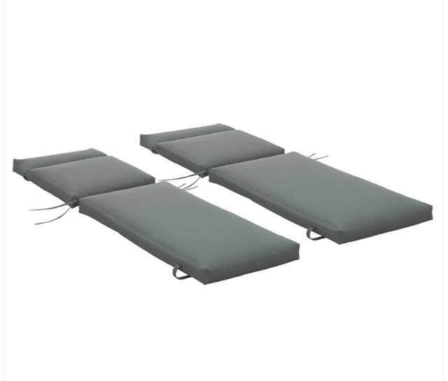 Pack 2 Cojines Tumbona 196x55x8 cm