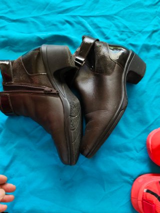 Botines Antea Piel Marrón Talla 38