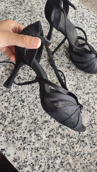Zapatos de baile negros tacón 8.5cm