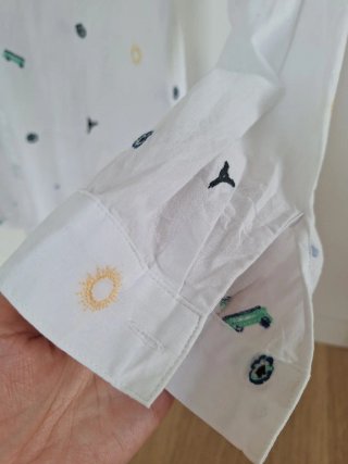 Camisa blanca Esprit estampada