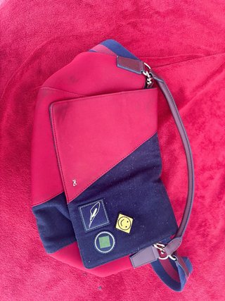 Bolso Purificación García Negro y Rojo