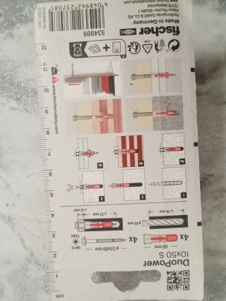 Tacos + tornillos Fischer Ø10mm