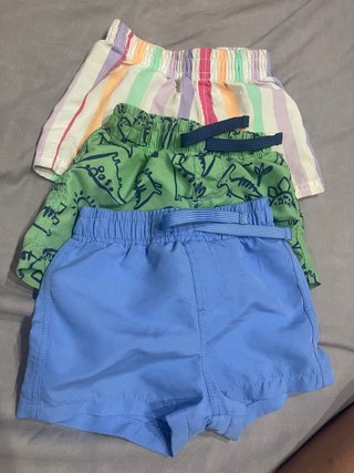 Pack 3 bañadores bebé talla 0-3 meses