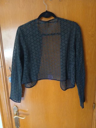 Chaqueta encaje manga larga talla S