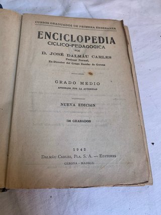 Enciclopedias escolares años 40-50 grado medio