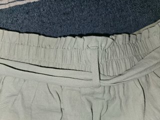 Falda pantalón verde con cinturón