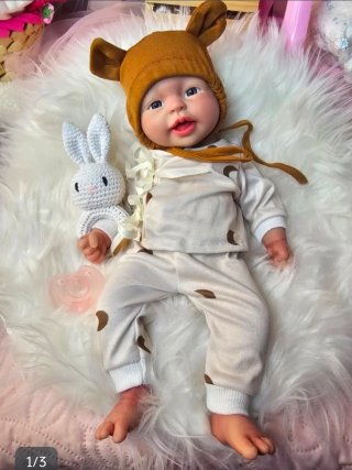 Muñeca Reborn Silicona Platino Completa 36cm