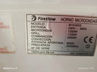 Microondas Firstline M1995S