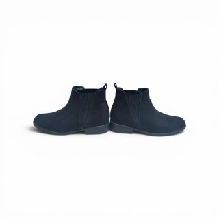 Botines negros efecto ante / terciopelo