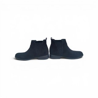 Botines negros efecto ante / terciopelo
