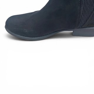Botines negros efecto ante / terciopelo