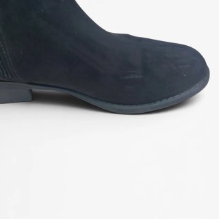Botines negros efecto ante / terciopelo