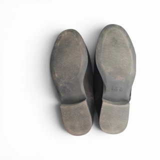 Botines negros efecto ante / terciopelo