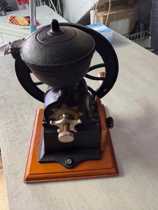 Molinillo de café Elma antiguo hierro fundido