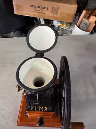 Molinillo de café Elma antiguo hierro fundido
