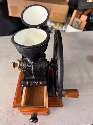 Molinillo de café Elma antiguo hierro fundido