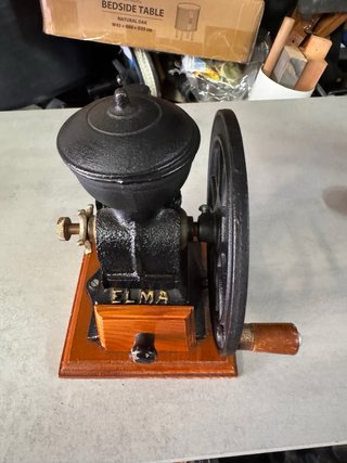 Molinillo de café Elma antiguo hierro fundido