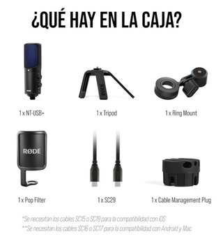 RØDE NT-USB Micrófono Filtro Antipop,