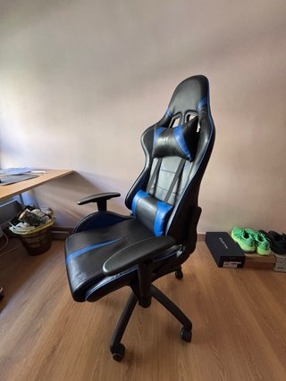 Silla Gaming Negra y Azul