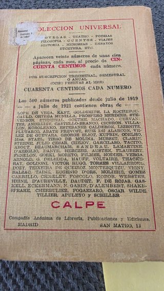 Antiguo libro de 1921. Waterloo
