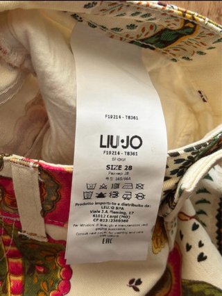 Pantalones Liu Jo Estampado Floral Talla 28