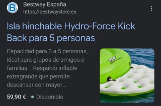 Sofá inflable Bestway Hydro-Force Kick Back