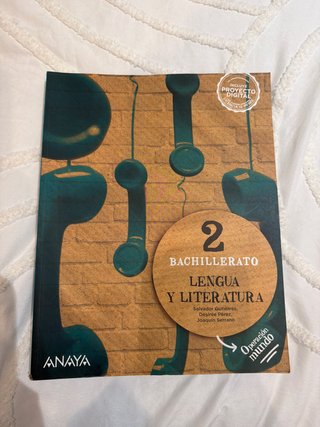 Lengua y literatura, 2 Bachillerato, Operación ...
