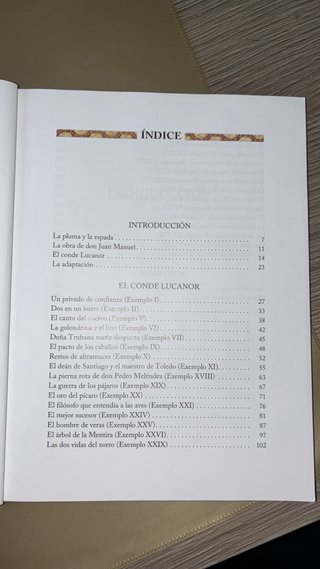 El Conde Lucanor N/c