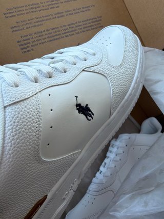 Scarpe Polo Ralph Lauren Uomo Bianche e Blu tg.45