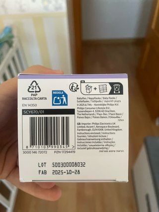 Biberón Philips Avent Natural Response 125ml NUEVO