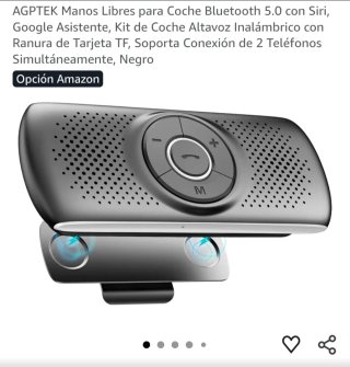 AGPTEK Manos Libres Coche Bluetooth 5.0
