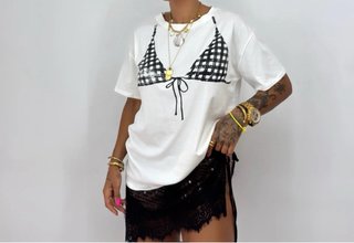 Conjunto Camiseta y Falda Pareo Lentejuelas