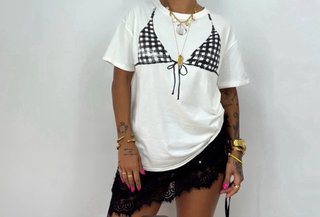 Conjunto Camiseta y Falda Pareo Lentejuelas