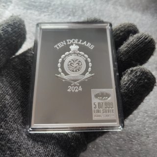 Moneda Plata Joker 5oz-Batman