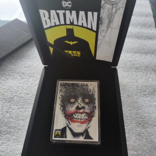 Moneda Plata Joker 5oz-Batman