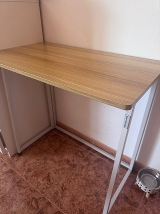 Escritorio plegable madera y metal