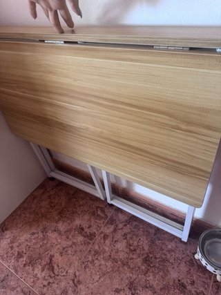 Escritorio plegable madera y metal