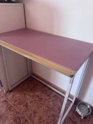 Escritorio plegable madera y metal
