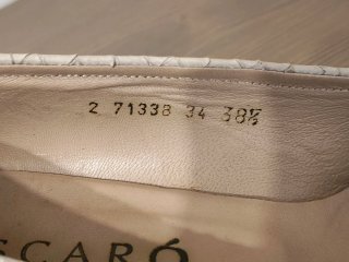 Zapatos Mascaró Beige/Blanco Talla 38.5