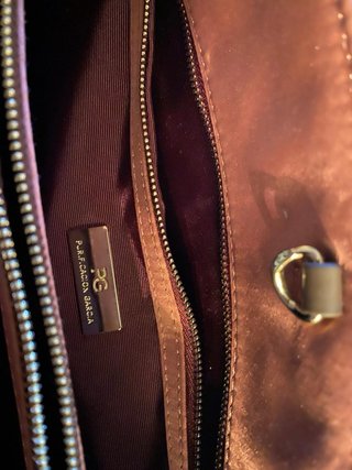 Bolso Purificación García Rosa y Dorado