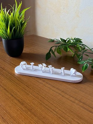 targhetta personalizzata stampata in 3d