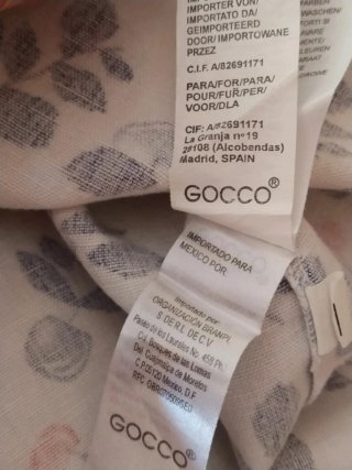 Vestido Gocco Lino Talla 4 Años