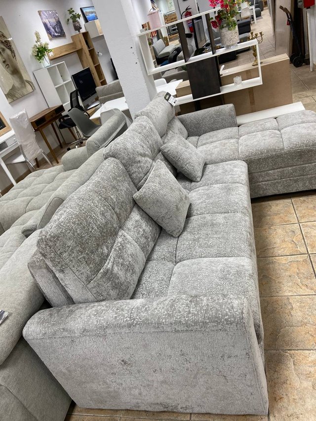 Sofá Cama Chaise Longue Gris Nuevo