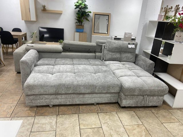 Sofá Cama Chaise Longue Gris Nuevo