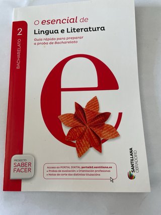 Libro Galego 2º Bachillerato Santillana + Guía