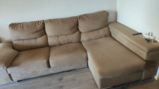 Sofá 3 plazas chaiselongue con 2 arcones
