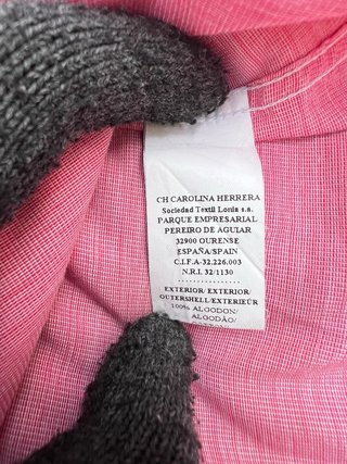Camisa Carolina Herrera Rosa Talla S